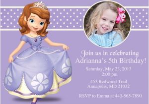 Free sofia the First Birthday Invitations Princess sofia Birthday Invitations Ideas – Bagvania Free