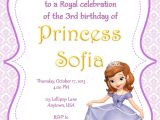 Free sofia the First Birthday Invitations sofia the First Party Invitation Mickey Mouse