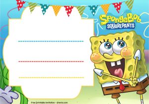 Free Spongebob Party Invitation Templates Free Spongebob Birthday Invitation Template Free