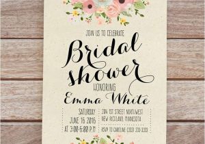Free Template for Bridal Shower Invitation Wedding Shower Invitation Templates