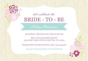 Free Template for Bridal Shower Invitations Bridal Shower Invitations Etiquette Template