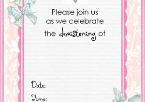Free Templates for Baptism Invitations Free Christening Invitation Cards
