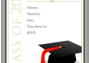 Free Templates for Graduation Party Invites 40 Free Graduation Invitation Templates Template Lab