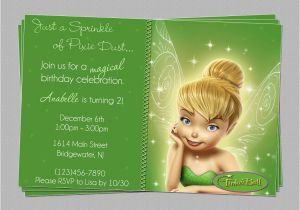 Free Tinkerbell Printable Birthday Invitations Custom Tinkerbell Fairies Birthday Party Invitations Diy