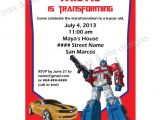 Free Transformer Birthday Invitations Items Similar to Transformers theme Printable Invitation