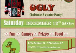 Free Ugly Sweater Party Invites Ugly Christmas Sweater Party Invitations Free Downloads
