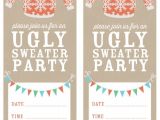 Free Ugly Sweater Party Invites Ugly Sweater Party