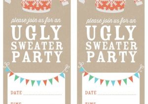 Free Ugly Sweater Party Invites Ugly Sweater Party