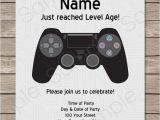 Free Video Game Birthday Invitation Template Playstation Party Printables Invitations Decorations