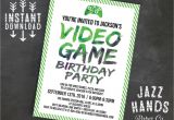 Free Video Game Birthday Invitation Template Printable Video Game Birthday Invitation Template Diy