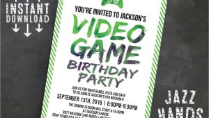 Free Video Game Birthday Invitation Template Printable Video Game Birthday Invitation Template Diy