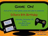 Free Video Game Birthday Invitation Template Video Game Birthday Party Invitation Video by