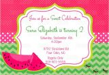 Free Watermelon Birthday Invitations Items Similar to Pink Watermelon Invitation Printable