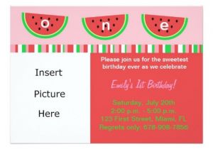 Free Watermelon Birthday Invitations Watermelon Birthday Party Invitation