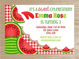 Free Watermelon Birthday Invitations Watermelon Invitation Watermelon Printable by