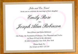 Free Wedding Invitation Samples by Mail Free Wedding Invitation Samples