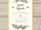 Free Wedding Invitation Template Vector Floral Wedding Invitation Template Vector Free Download