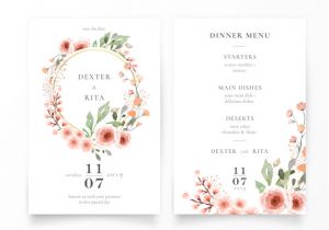 Free Wedding Invitation Template Vector Lovely Wedding Invitation Template Vector Free Download