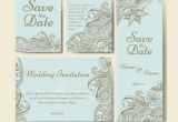 Free Wedding Invitation Templates 5.5 X 8.5 Card Vector Template for Wedding Set Of Invitations for