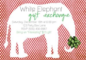 Free White Elephant Party Invitation Template 7 Best Images Of Holiday Party Flyer Template Office