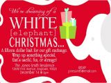 Free White Elephant Party Invitation Template Party Invitations White Elephant at Minted Com
