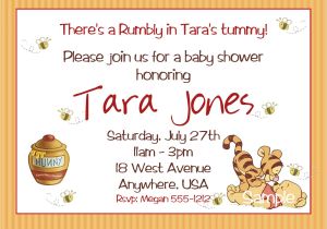 Free Winnie the Pooh Baby Shower Invitations Winnie the Pooh Baby Shower Invitations Printable Card