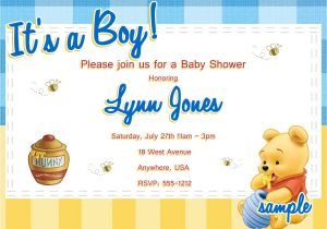 Free Winnie the Pooh Baby Shower Invitations Winnie the Pooh Baby Shower Invitations Templates Free