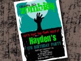 Free Zombie Birthday Party Invitation Template Zombie Birthday Party Invitation Printable