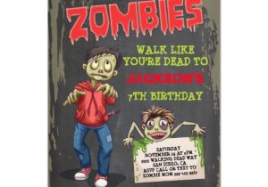 Free Zombie Birthday Party Invitation Template Zombie Birthday Party Invitations Zazzle Com