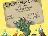 Free Zombie Birthday Party Invitation Template Zombie Party Invitation Templates