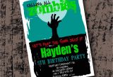 Free Zombie Party Invitation Template Zombie Birthday Party Invitation Printable
