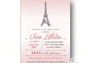French Bridal Shower Invitation Wording Paris Bridal Shower Invitation Parisian Bridal Shower