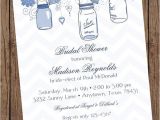 French Country Bridal Shower Invitations Navy Vintage Shabby Chic French Country Mason Jar Shower