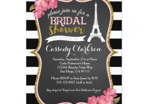 French Inspired Bridal Shower Invitations French Paris Bridal Shower Invitation Zazzle Com