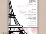 French themed Baby Shower Invitations Paris Bridal Shower Invitation Printable 5×7 Eiffel