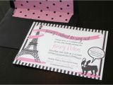 French themed Bridal Shower Invitations Bridal Shower French theme