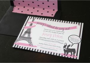 French themed Bridal Shower Invitations Bridal Shower French theme