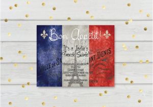 French themed Dinner Party Invitations French theme Invitation 5×7 French soiree French Dinner