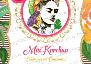 Frida Kahlo Party Invitations Frida Kahlo Invitations Frida Kahlo Birthday Invitations