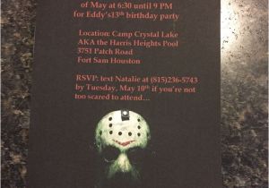 Friday the 13th Birthday Party Invitations 32 Best Eddy 39 S Friday the 13th 13th Birthday Images On