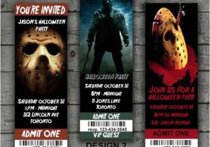Friday the 13th Birthday Party Invitations Friday the 13th Halloween Invitations Halloween Party