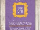 Friends themed Party Invitations Friends theme Birthday Invitation Friends by Willowbluedesigns