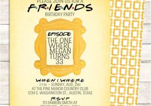 Friends themed Party Invitations Friends Tv Show Shower Invitation Bridal Shower Birthday