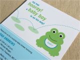 Frog Baby Shower Invites Frog Baby Shower Invitation Printable Baby Shower Invitation