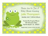 Frog Baby Shower Invites Frog Baby Shower Invitation Zazzle Com