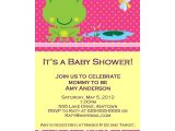 Frog Baby Shower Invites Frog Baby Shower Invitations Wblqual Com