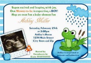 Frog Baby Shower Invites Frog Baby Shower theme Ideas Free Printable Baby Shower