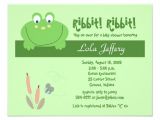 Frog Baby Shower Invites Froggyville Cute Frog Baby Shower Invitation Zazzle