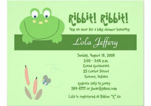 Frog Baby Shower Invites Froggyville Cute Frog Baby Shower Invitation Zazzle