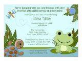 Frog Baby Shower Invites Hippity Frog Baby Shower Invitation Turtle Snail Zazzle Com